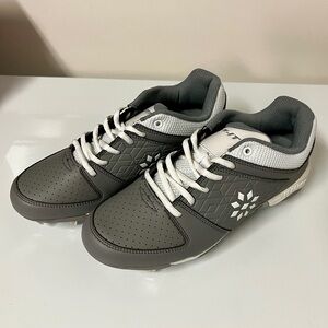 Ringor Rip-It Diamond Softball Spike Charcoal Gray Women's Metal Cleats NIB